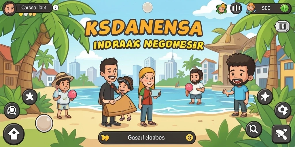 Tampilan menu utama yang menarik dan user-friendly.