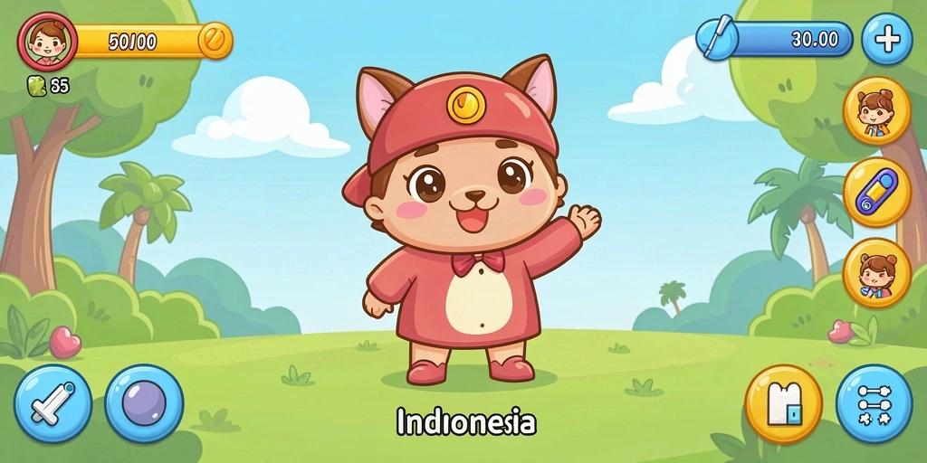 Tampilan antarmuka utama yang menarik dan simpel.