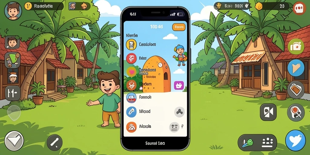 Tangkapan layar menunjukkan tampilan menu utama QQSLOT.