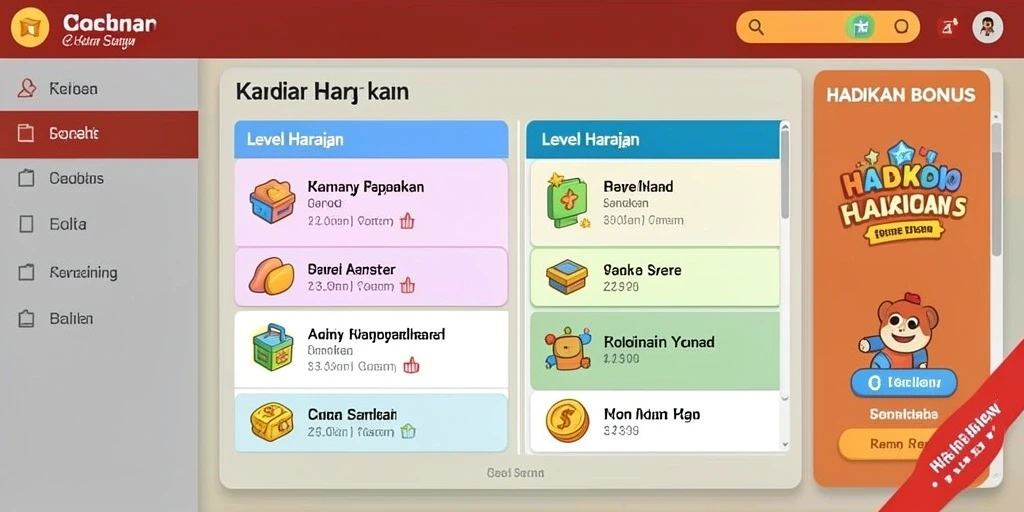 Tampilan antarmuka yang menarik dan user-friendly.