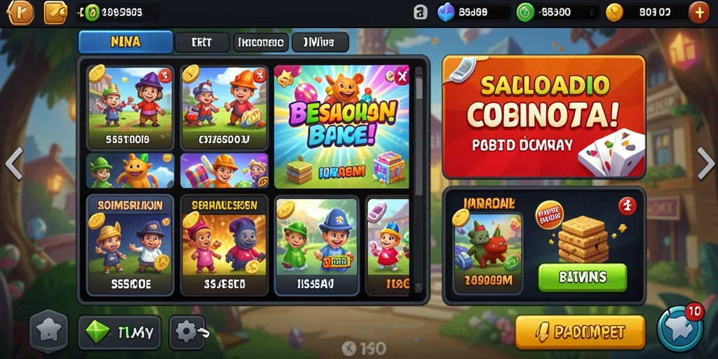 Screenshot karakter utama dalam aksi epik.